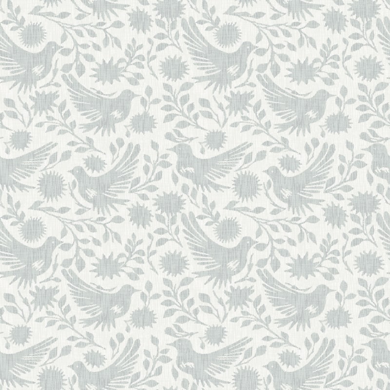 NuWallpaper Waverly Winged Serenade Blue Peel and Stick Wallpaper - N/A