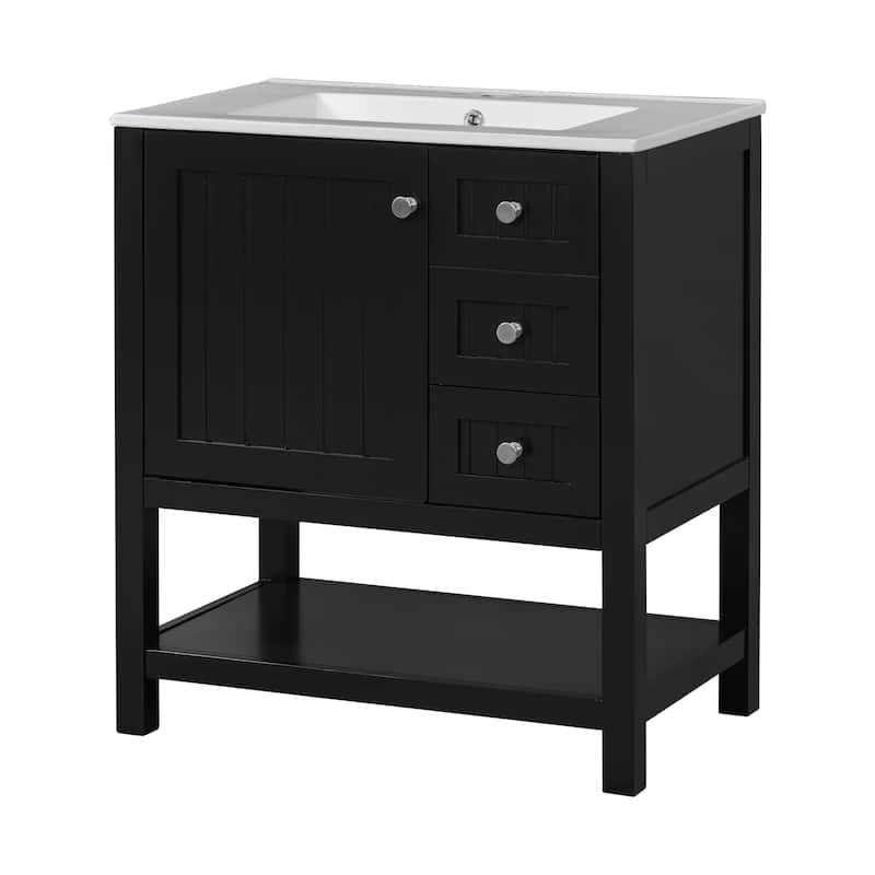 Bathroom Vanity Cabinet with Ceramic Sink