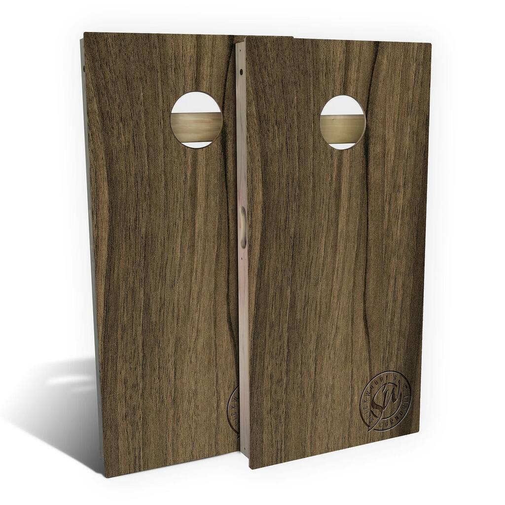 Peruvian Walnut Outdoor Cornhole Board Set