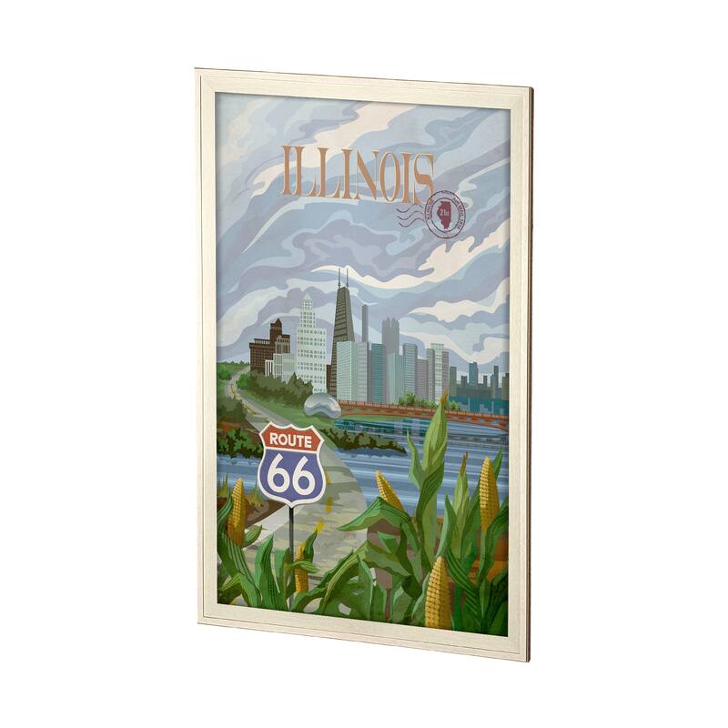 Illinois Go (XL) Framed Art Print