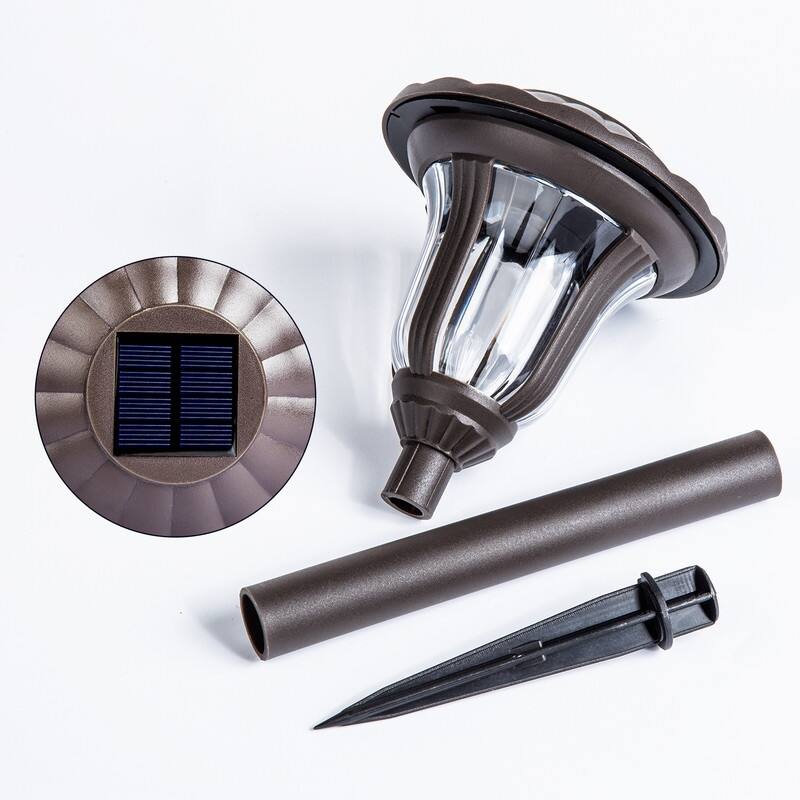 Solar Waterproof Cold White Pathway Lights 8 Pack - 8 Pack