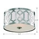 preview thumbnail 3 of 3, Libby Langdon for Crystorama Jennings 3 Light Polished Nickel Ceiling Mount - 16.25'' W x 8.75'' H