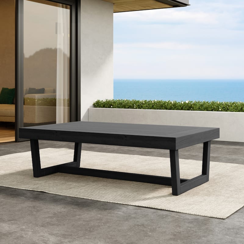 Outdoor Furniture Teak Wood Armless Loveseat Sofa With Cushion