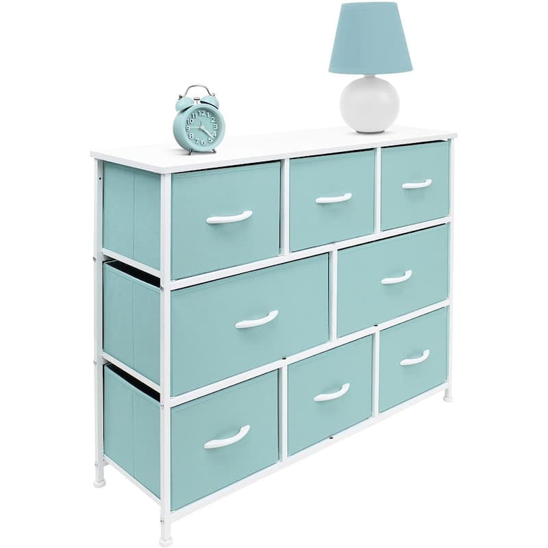 Dresser w/ 8 Drawers Furniture Storage Chest for Clothing Organization