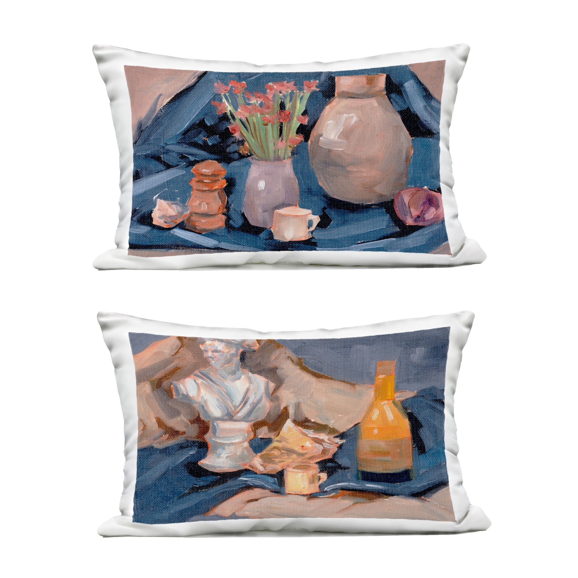 Stupell Traditional Still Life on Drapery Printed Outdoor Throw Pillow Design by Melissa Wang (Set of 2)