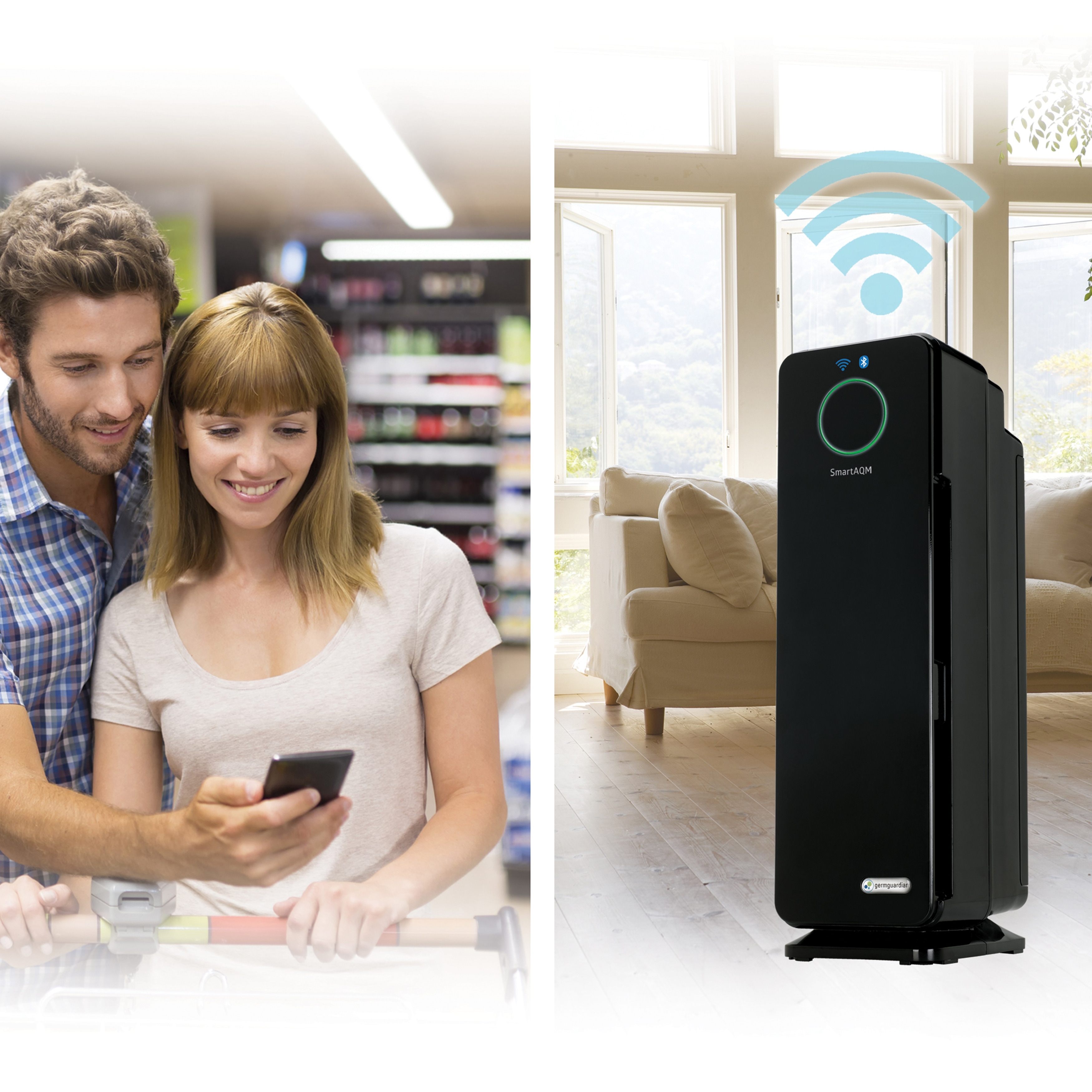 Germ Guardian 4 in 1 WiFi Bluetooth Smart Voice Control Air