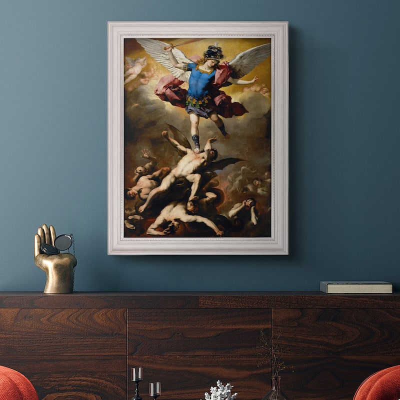 The Fall of the Rebel Angels Premium Framed Canvas- Ready to Hang - Bed ...