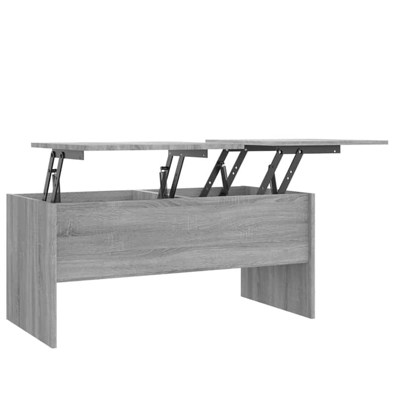 vidaXL Coffee Table Lift Top End Table Accent Side Sofa Table Engineered Wood - 40.2" x 19.9" x 18.3"
