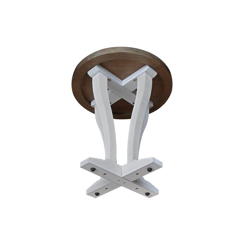 LaCasa Solid Wood Round End Table