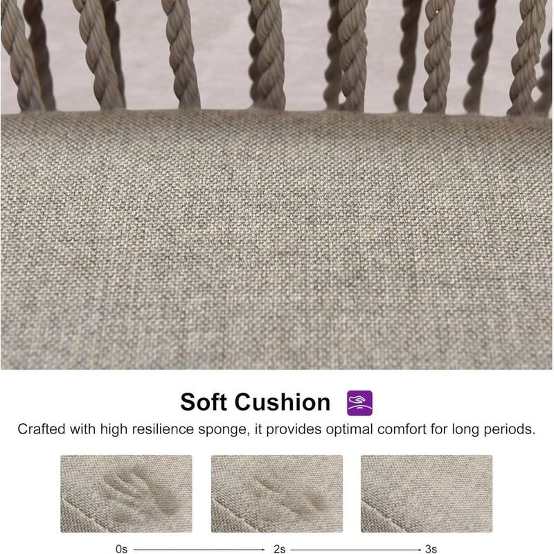 PURPLE LEAF Bar Stools Set of 4 Outdoor Bar Height Metal Stools Modern Wicker Rattan Barstools with Back Aluminum