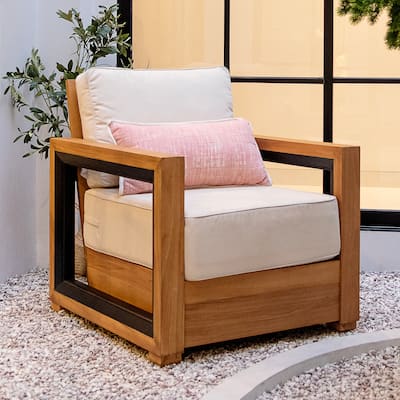 Cambridge Casual Hans Modern Teak Outdoor Club Chair