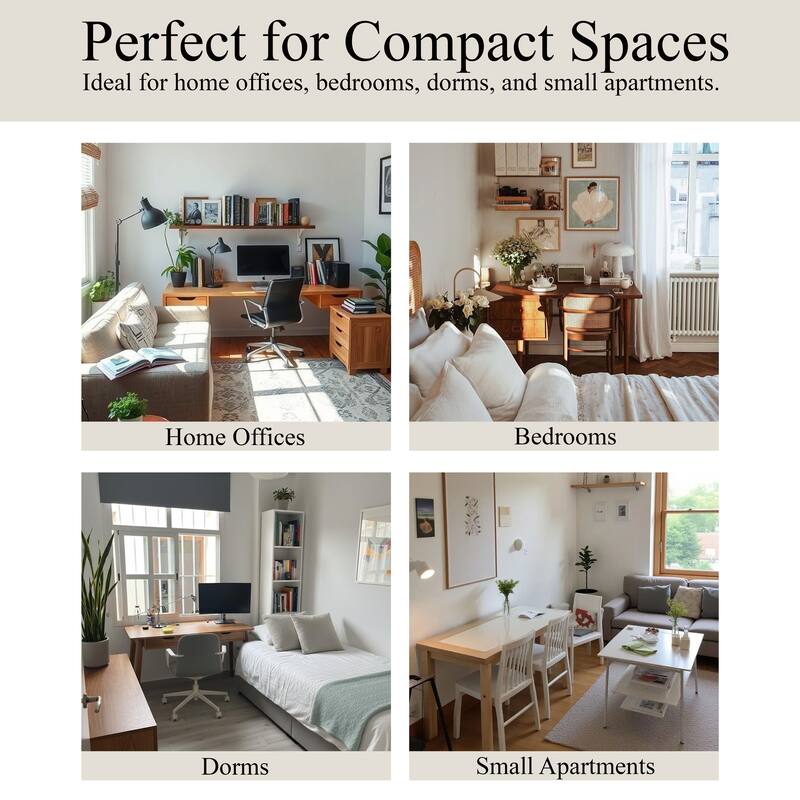 CraftPorch Luxury Writing Table with Drawer Cabinet