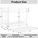 preview thumbnail 3 of 13, White Twin over Twin Metal Bunk Bed with Noise-Reducing Guardrail