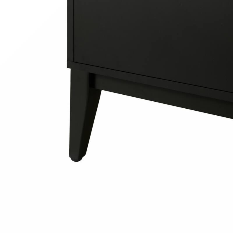 Storage Cabinet Sideboard Wooden Cabinet with 4 Doors for Hallway, Entryway, Living Room, Bedroom, Adjustable Shelf