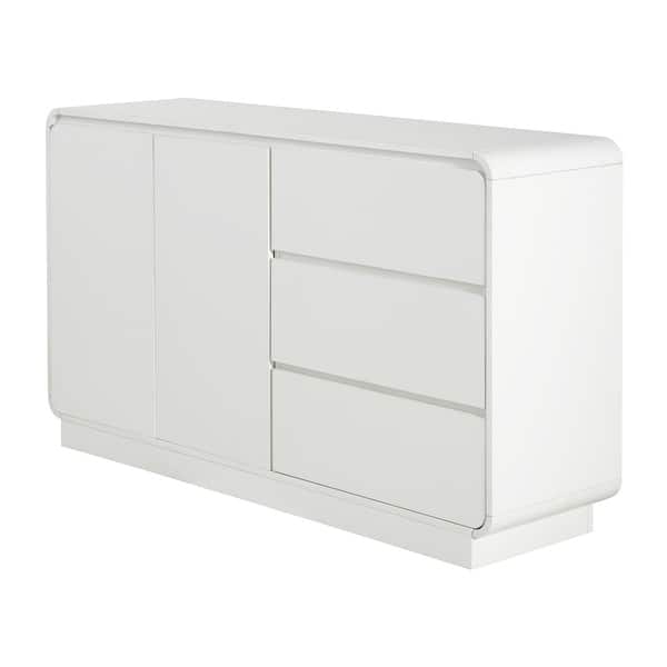 Christopher Knight Home - Modern Sideboard Buffet Cabinet with Soft-close Hinges & Deep Drawer Glides, Versatile Multi-Space Use - On Sale - Bed Bath & Beyond