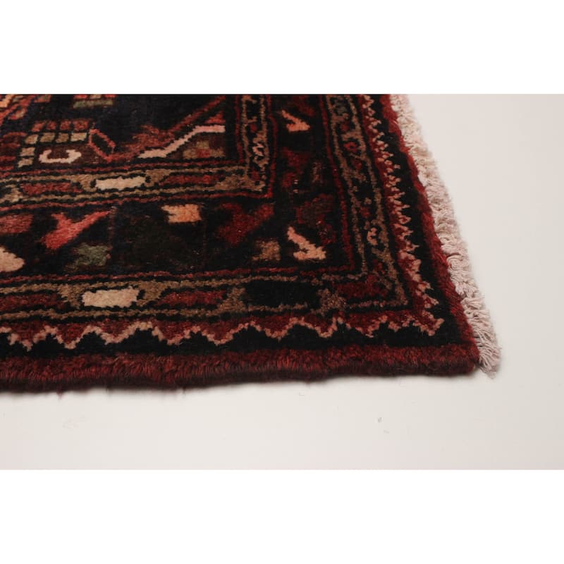 ECARPETGALLERY Hand-knotted Andelz Red Wool Rug - 3'5 x 10'0