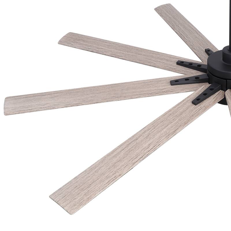 65" Modern Integrated LED Ceiling Fan with Light and Remote