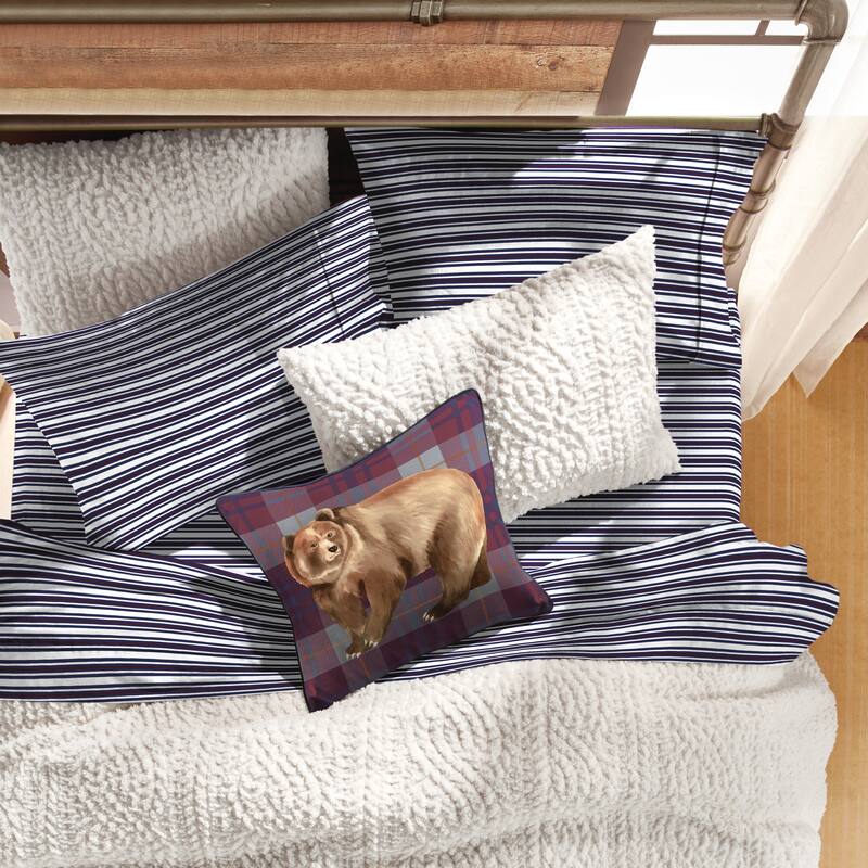 G.H. Bass & Co. Cable Knit Pinsonic Sherpa Comforter Set