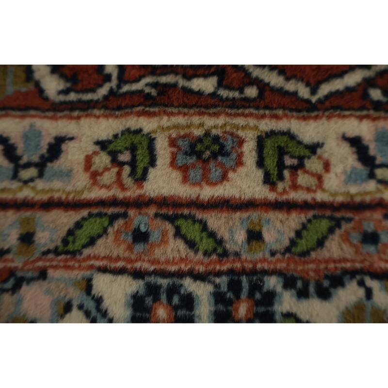 Hand Knotted Oriental 100% Wool Carpet Traditional Floral Navy Blue & Blues Bokhara Area Rug - 6' 3'' X 6' 2''