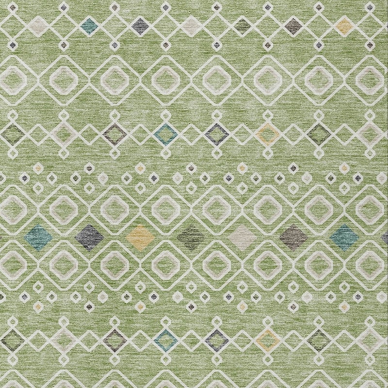 HomeRoots Geometric Modern Rectangle Outdoor Rug