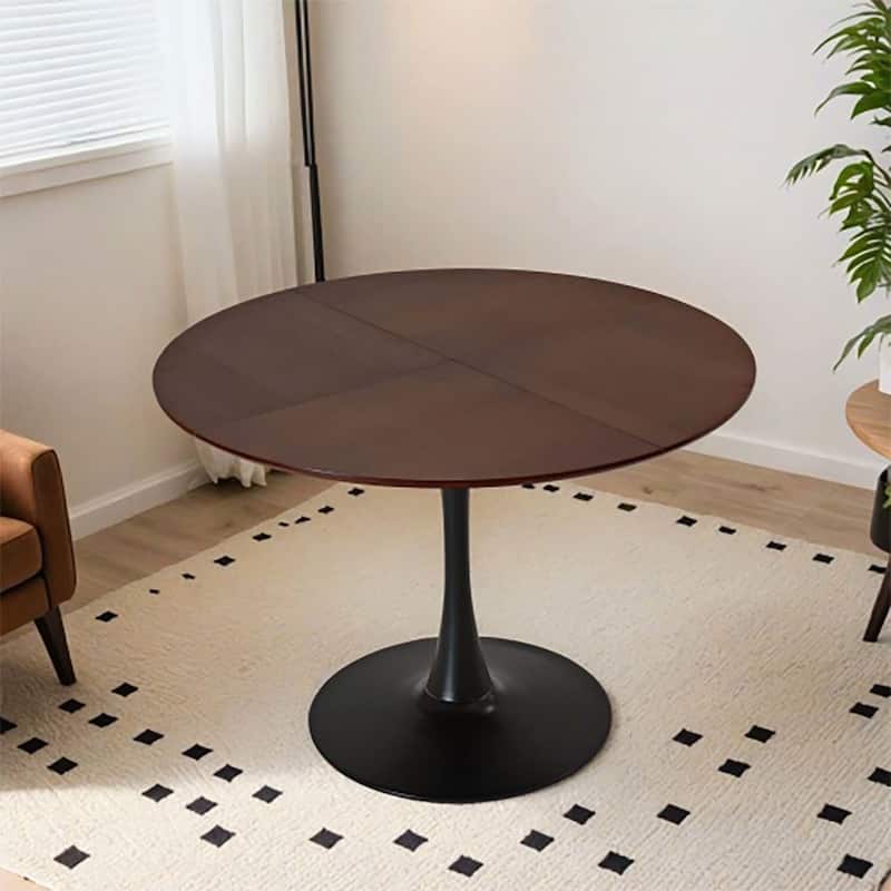 Industrial-Chic Table(Dining/Coffee/Console Multi-Use) - Brown Oak-47.24-Four Patchwork Tabletops