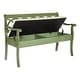 preview thumbnail 11 of 45, Copper Grove Louisdale Storage Bench Green