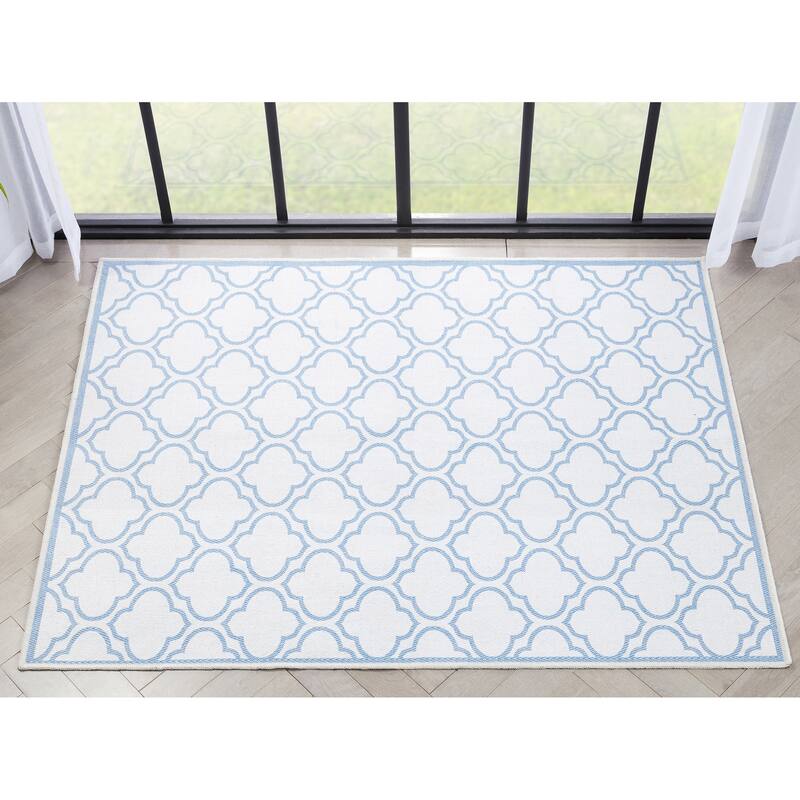 Well Woven Apollo Lattice Moroccan Machine Washable Area Rug