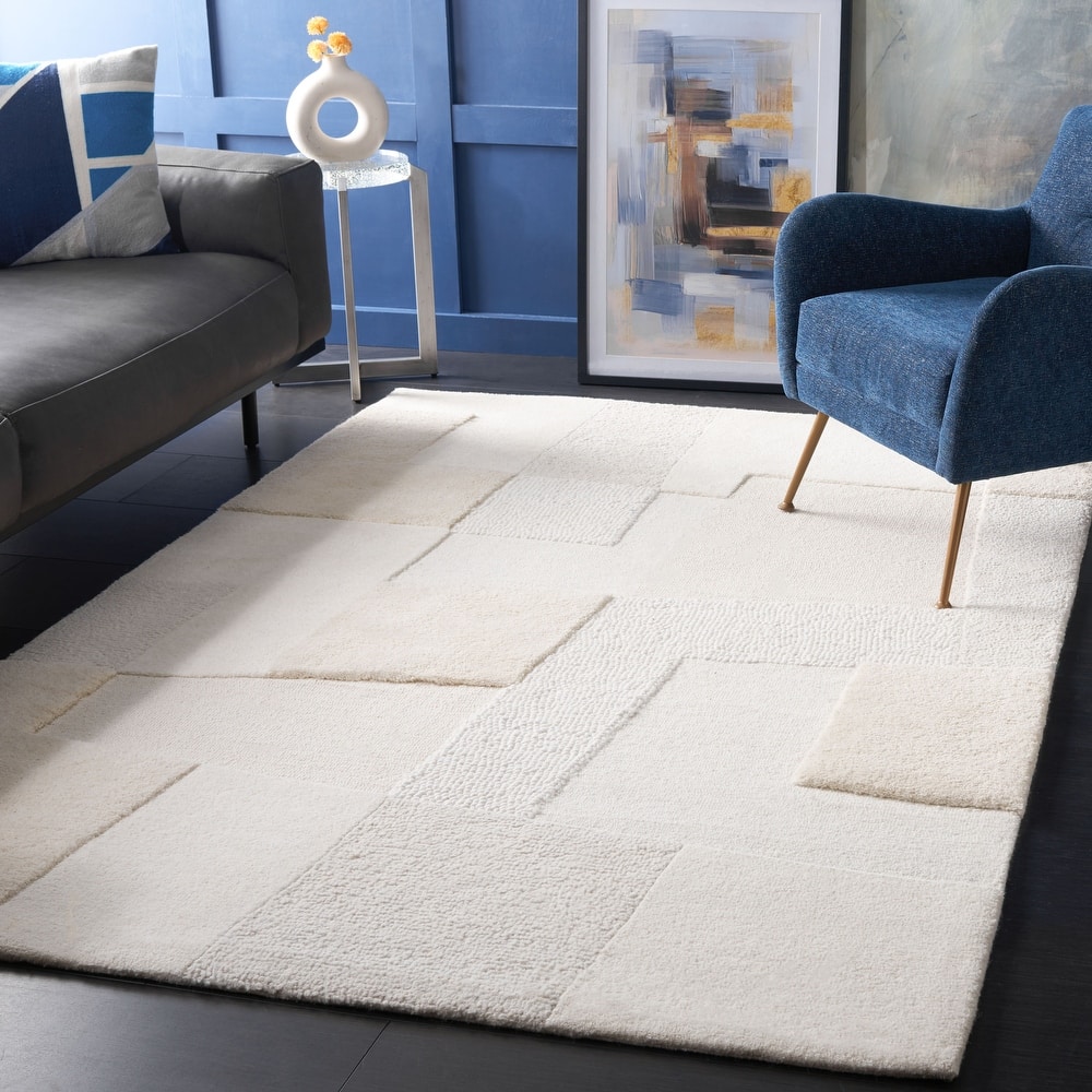 SAFAVIEH Handmade Manhattan Lizzie Modern Wool Rug