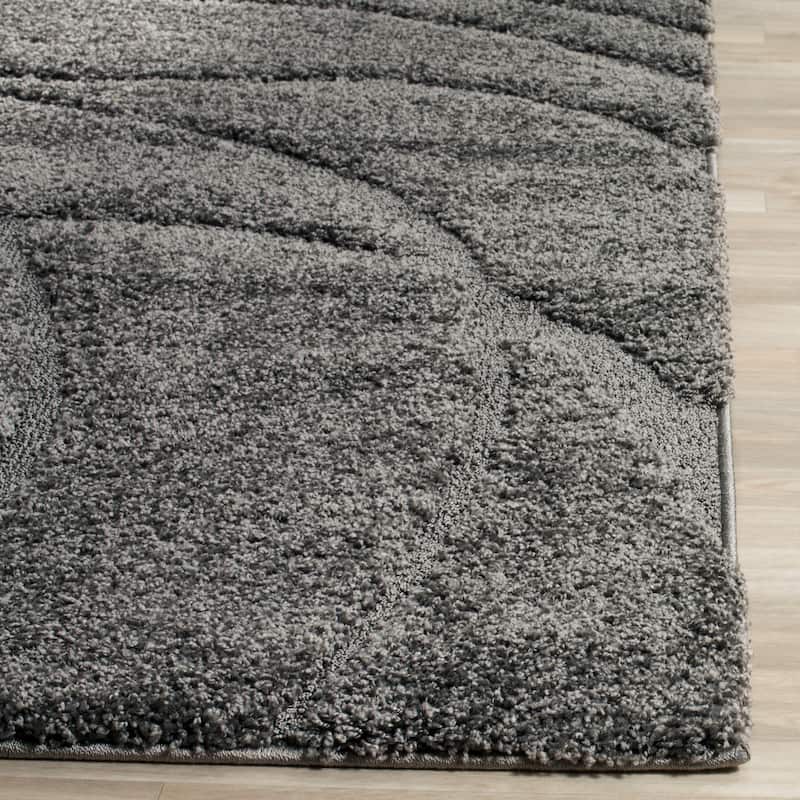 SAFAVIEH Florida Shag Staka Abstract Waves 1.2-inch Area Rug