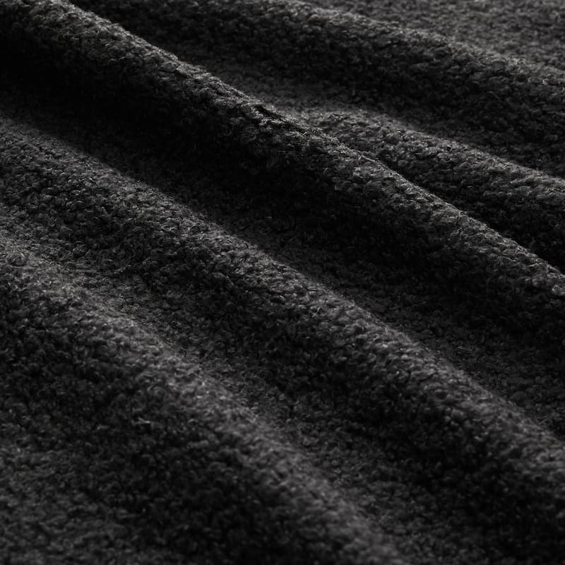 135" Two-Tone Sofa Teddy Fabric Sofa, Boneless Couch with Sponge Cushions, Stylish Sectional Sofa with Pillows for Living Room