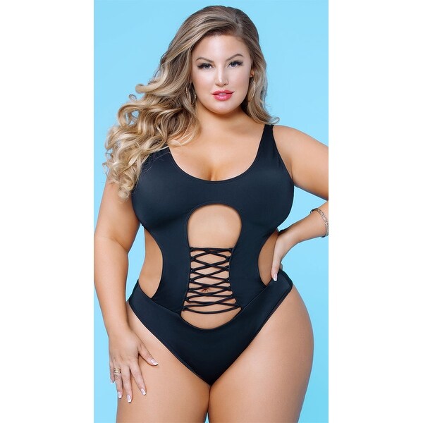 plus size monokini