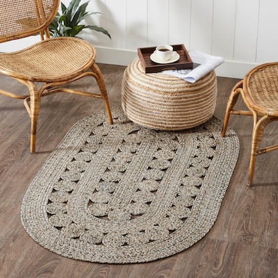 Celeste Blended Pebble Indoor/Outdoor Rug Oval 36x60