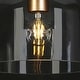 preview thumbnail 7 of 14, Modern Black Gold Pendant Clear Glass Kitchen Island Light Bowl-Shape Shade for Dining Room