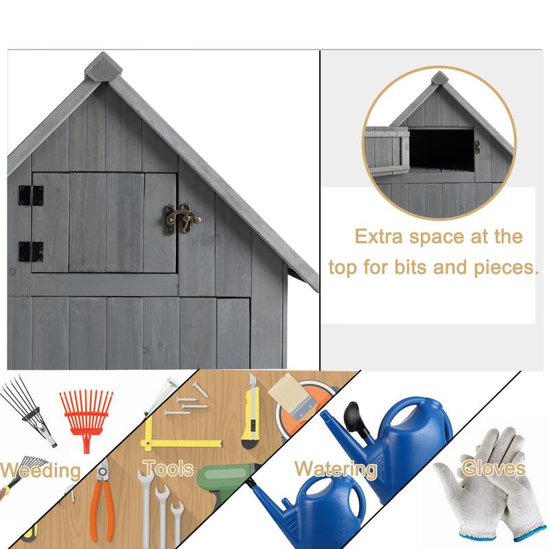 Merax Outdoor Storage Cabinet Tool Shed