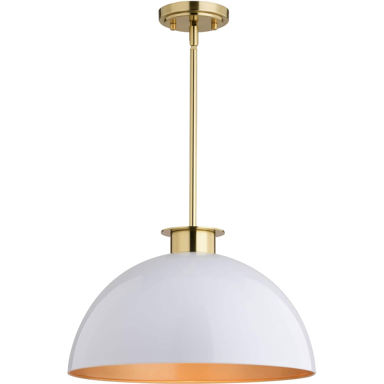 Option Glossy White / Satin Brass