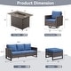 preview thumbnail 106 of 104, Gymojoy Outdoor Fire Pit Conversation Set, Patio Furniture with Cushions