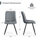 preview thumbnail 70 of 76, HOMYKA Modern Dining Chairs with Thick Cushions Set of 6