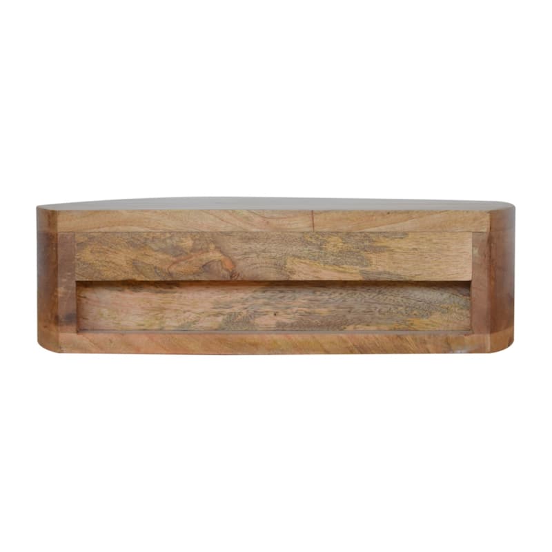 Artisan Furniture Solid Wood Wall Mounted Rounded Nightstand