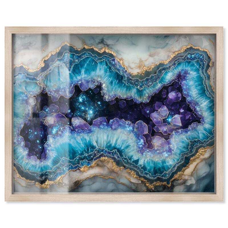 Stellar Shard Core Shadowbox by Art Remedy - Natural - 36" x 30"