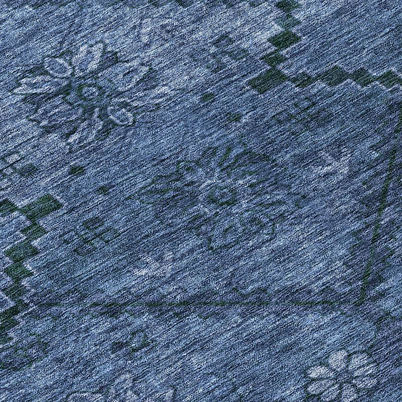 Machine Washable Indoor/ Outdoor Chantille Boho Global Rug