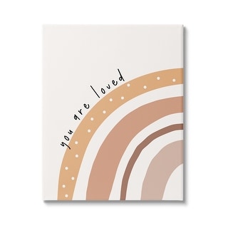 Stupell You Are Loved Rainbow Canvas Wall Art Design by LSR Design ...