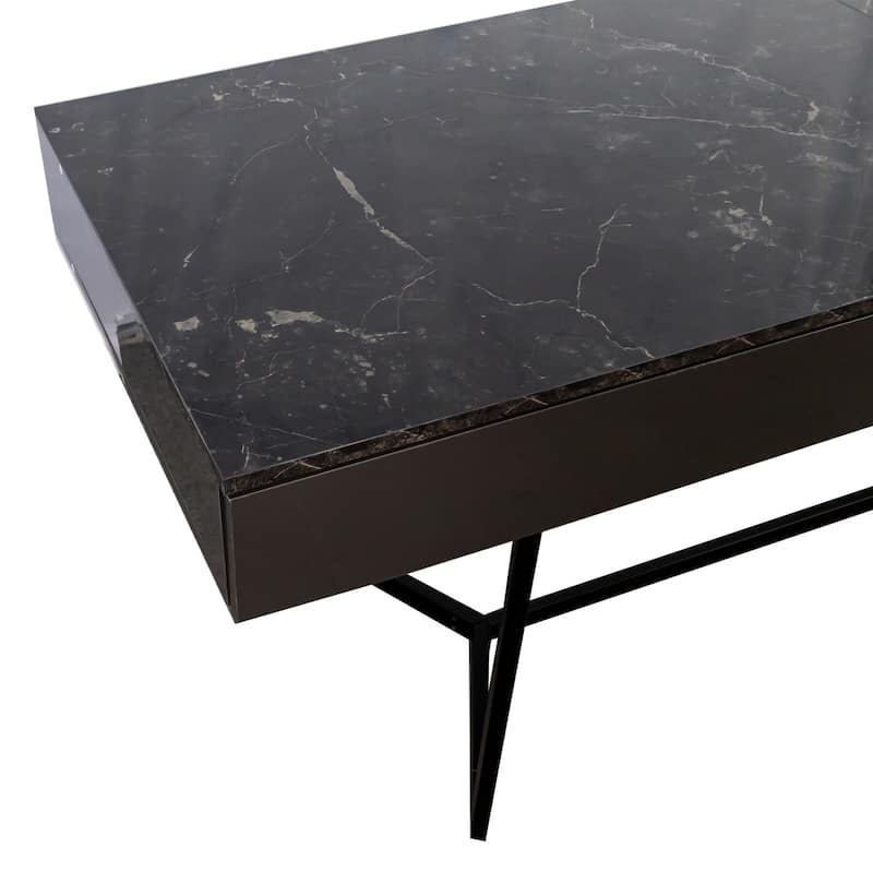 70.87" Modern Computer Desk Studying Table with Y-Shaped Metal Legs