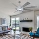 preview thumbnail 34 of 118, 20"/24"/72" Oaks Aura Cotti Low Profile Dimmable Smart Ceiling Fan with Lights 6-Speed Flush Mount Modern Remote
