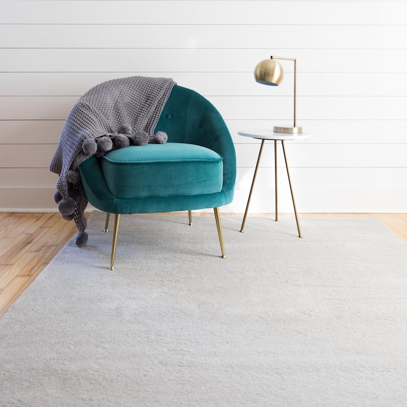 Porch & Den Morganfield Solid Color Area Rug - 7'10" x 10' - Off-White - Rectangle