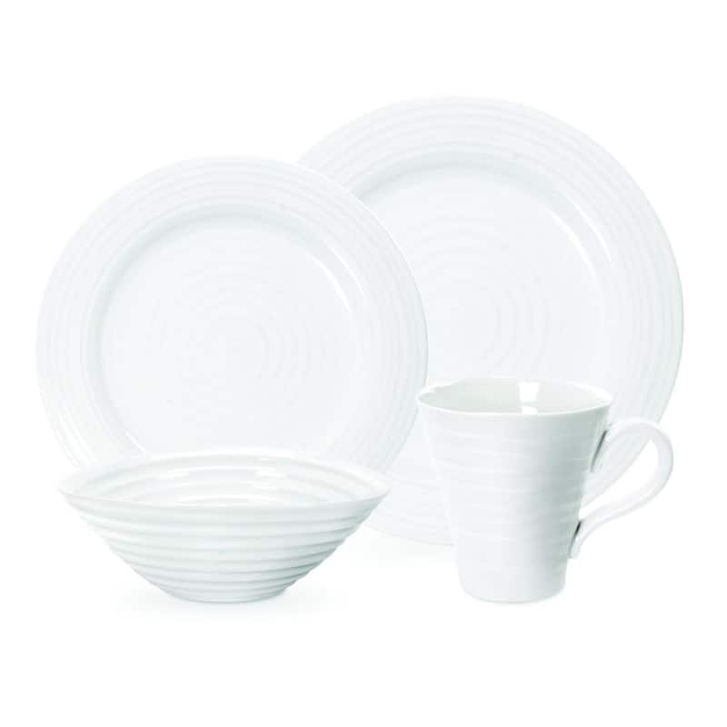 Portmeirion Sophie Conran White 4 Piece Place Setting
