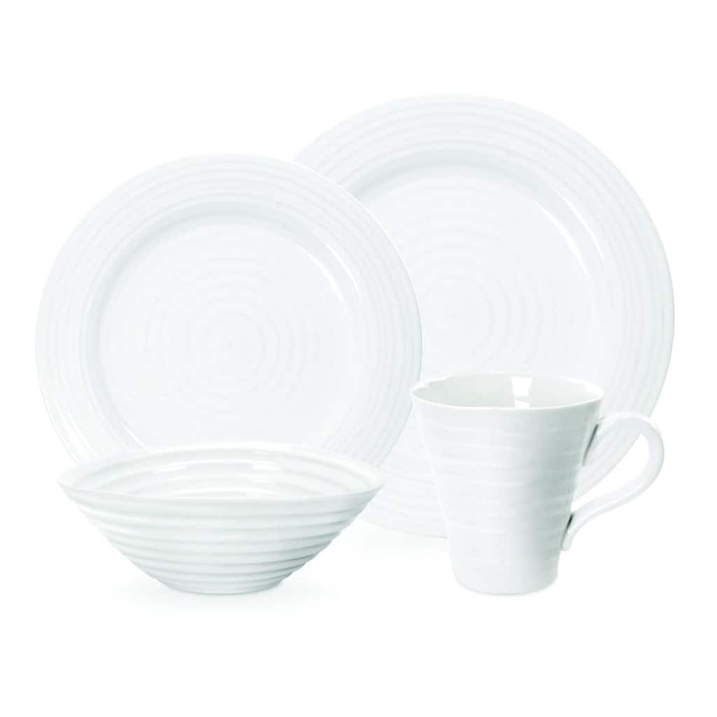 Portmeirion Sophie Conran White 4 Piece Place Setting