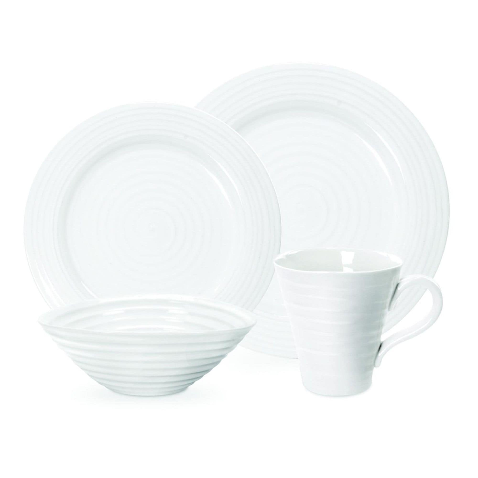Portmeirion Sophie Conran White 4 Piece Place Setting