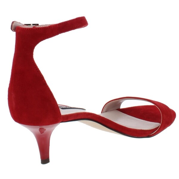 red evening sandals