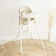 preview thumbnail 1 of 21, 3-in-1 Cute Folding High Chair, Perfect Modern Space Saving Highchair with Detachable Double Tray, 3-Point Harness Cream
