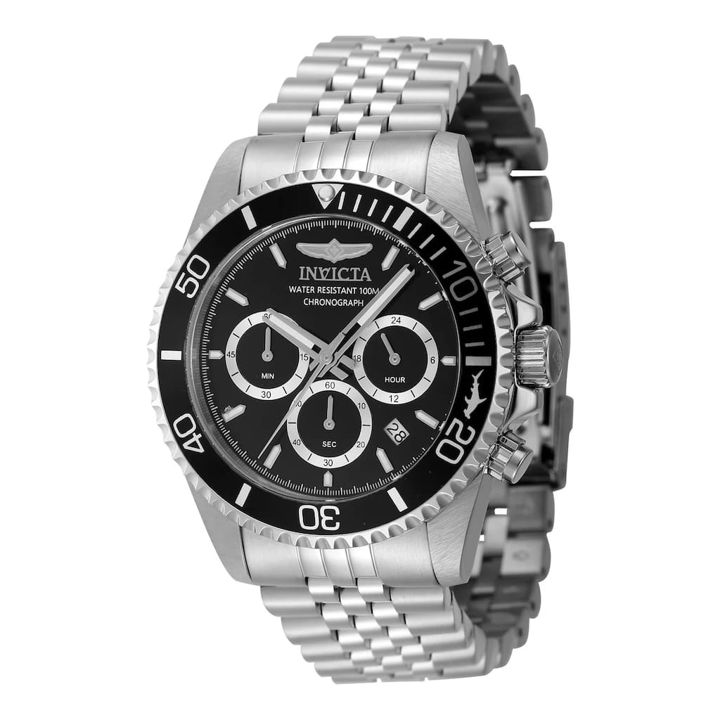 Invicta Men's 48381 Pro Diver Quartz Chronograph Black Dial Watch